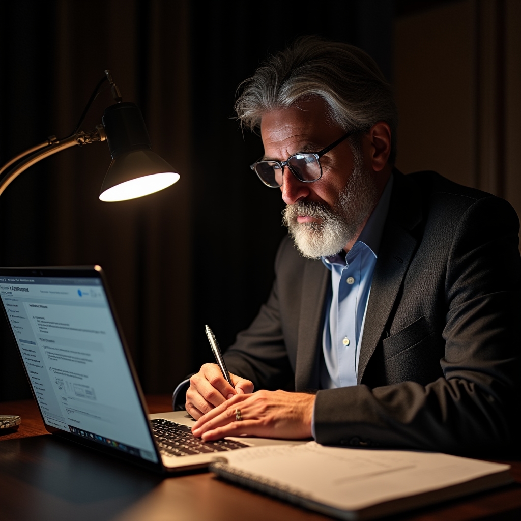 Strukturierter Recherche-Workflow mit organisierten digitalen Notizen